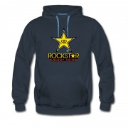 Men's Hot Energy Drinking Rockstar Star Logo Hoodie