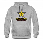 Men's Hot Energy Drinking Rockstar Star Logo Hoodie
