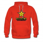 Men's Hot Energy Drinking Rockstar Star Logo Hoodie