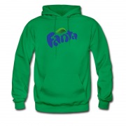 Men's Hot Logo Fanta Soft Drinking Hoodie