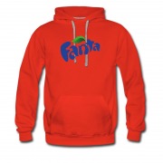 Men's Hot Logo Fanta Soft Drinking Hoodie