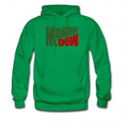 Men's Hot Logo Mountain Dew Drinking Logo Hoodie