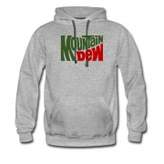 Men's Hot Logo Mountain Dew Drinking Logo Hoodie