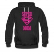 Men's Hot Mother Day,s Design Super Mom Logo Hoodie