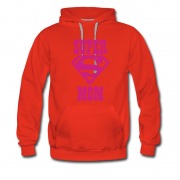 Men's Hot Mother Day,s Design Super Mom Logo Hoodie
