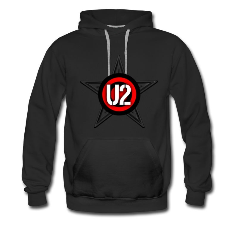 Men's Hot New Logo U2 United Kingdom Rock Band Hoodie