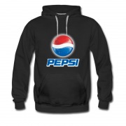 Men's Hot Pepsi Logo Blue Red Dark Color Hoodie