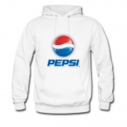 Men's Hot Pepsi Logo Blue Red Dark Color Hoodie