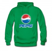 Men's Hot Pepsi Logo Blue Red Dark Color Hoodie