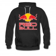 Men's Hot Red Bull Logo Hoodie