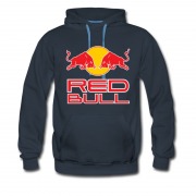 Men's Hot Red Bull Logo Hoodie