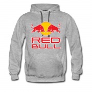 Men's Hot Red Bull Logo Hoodie