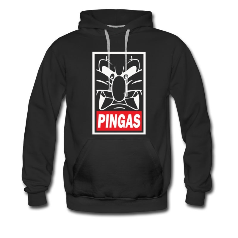 Men's Hot Retro Cartoon Pingas Style Hoodie
