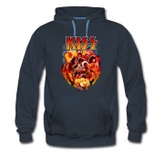Men's Hot Retro Classic Rock Metal Kiss Band Hot Sell Hoodie