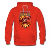 Men's Hot Retro Classic Rock Metal Kiss Band Hot Sell Hoodie