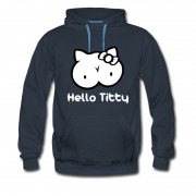 Men's Hot Sell Hello Titty Cute Parody Funny Hoodie