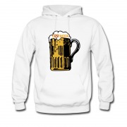 Men's Hot Style I Love Beer With Mug Hoodie