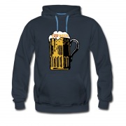 Men's Hot Style I Love Beer With Mug Hoodie