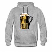Men's Hot Style I Love Beer With Mug Hoodie