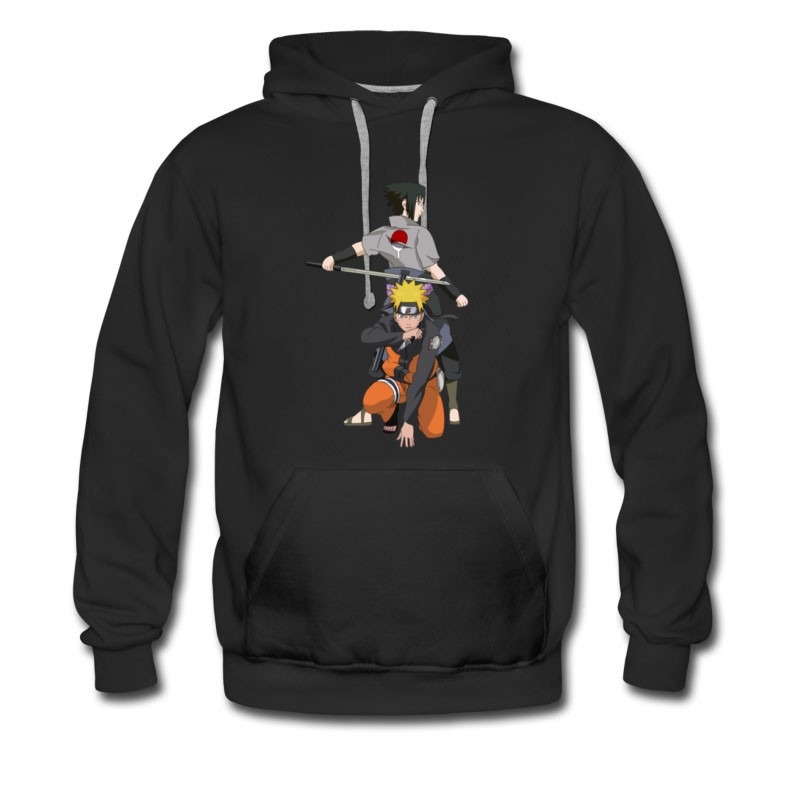 Men's Hot Style Ninja Naruto And Sasuke Hoodie