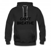 Men's I Can't Breathe Sign Black Live Matters Hoodie