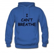 Men's I Can't Breathe Sign Black Live Matters Hoodie