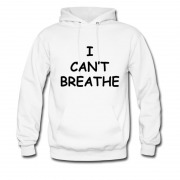 Men's I Can't Breathe Sign Black Live Matters Hoodie