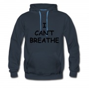 Men's I Can't Breathe Sign Black Live Matters Hoodie