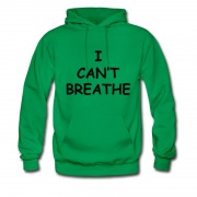 Men's I Can't Breathe Sign Black Live Matters Hoodie