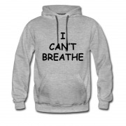 Men's I Can't Breathe Sign Black Live Matters Hoodie