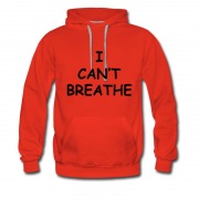 Men's I Can't Breathe Sign Black Live Matters Hoodie