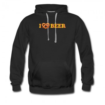 Men's I Love Beer Ribbon Hoodie