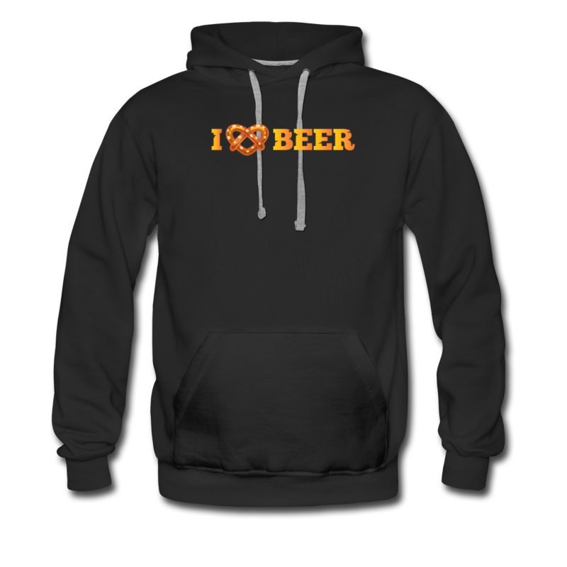Men's I Love Beer Ribbon Hoodie