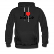 Men's I Love Mom & Dad Hoodie