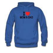 Men's I Love Mom & Dad Hoodie
