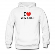Men's I Love Mom & Dad Hoodie