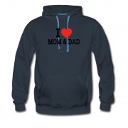 Men's I Love Mom & Dad Hoodie