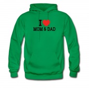 Men's I Love Mom & Dad Hoodie