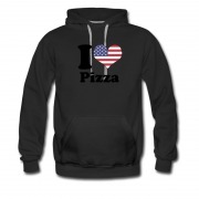 Men's I Love Usa Pizza Hoodie
