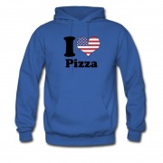 Men's I Love Usa Pizza Hoodie