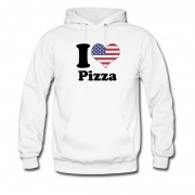 Men's I Love Usa Pizza Hoodie