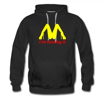 Men's Im Loving It Mcdonald Parody Hoodie