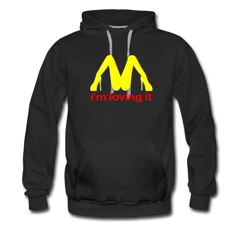 Men's Im Loving It Mcdonald Parody Hoodie