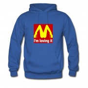 Men's Im Loving It Parody Mcdonald Hot Logo Hoodie