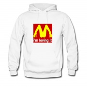 Men's Im Loving It Parody Mcdonald Hot Logo Hoodie