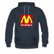 Men's Im Loving It Parody Mcdonald Hot Logo Hoodie