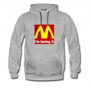 Men's Im Loving It Parody Mcdonald Hot Logo Hoodie
