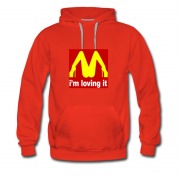 Men's Im Loving It Parody Mcdonald Hot Logo Hoodie