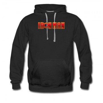 Men's Iron Man Modern Logo Hoodie