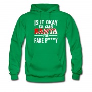 Men's Its Okay To Ask Santa For Fake Pussy Hoodie